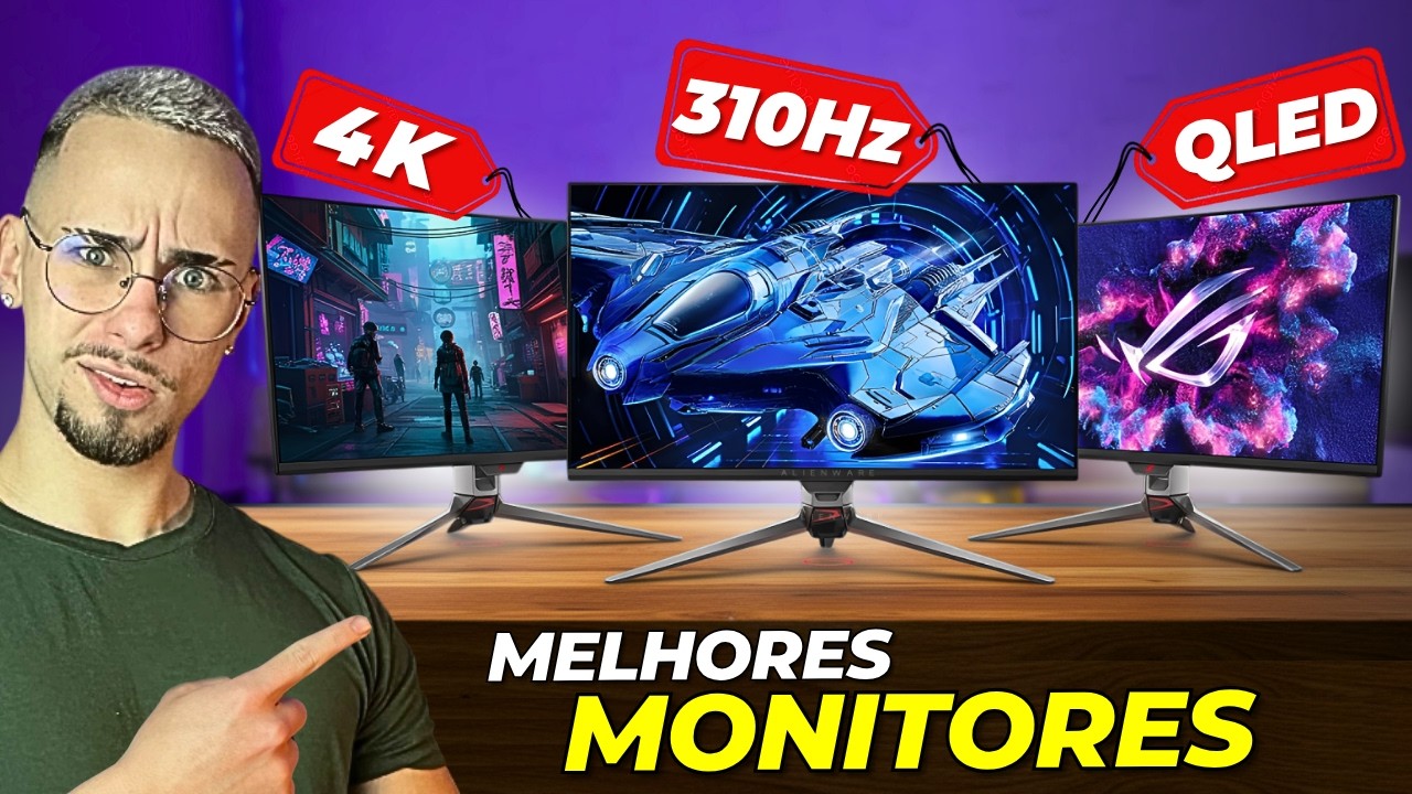 TOP 7 Monitores GAMER BARATO Custo-Benefício 2025 até 144hz - (Curvo, Ultrawide e 4K)