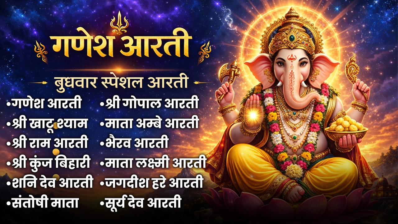 Rukawaton Se Pehle Aarti | Ganesh Ji Aarti Jukebox | Budhwar Peaceful Bhakti Jukebox 2026