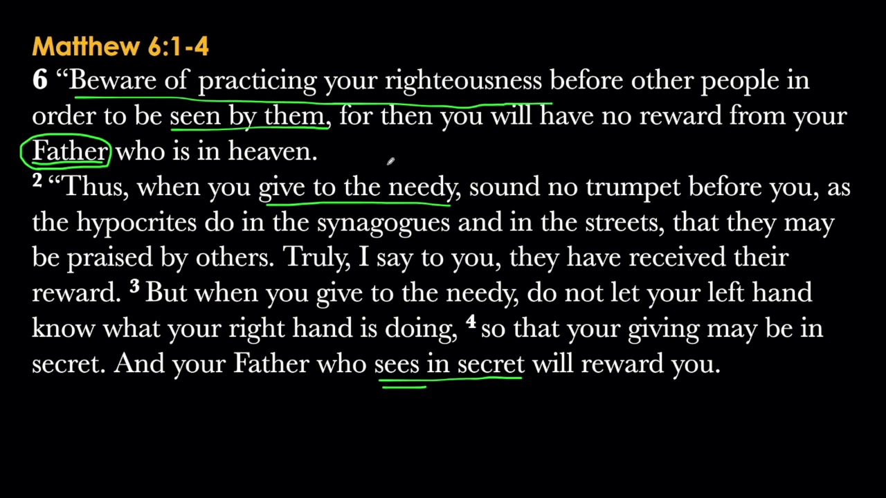 Matthew 6:1-4