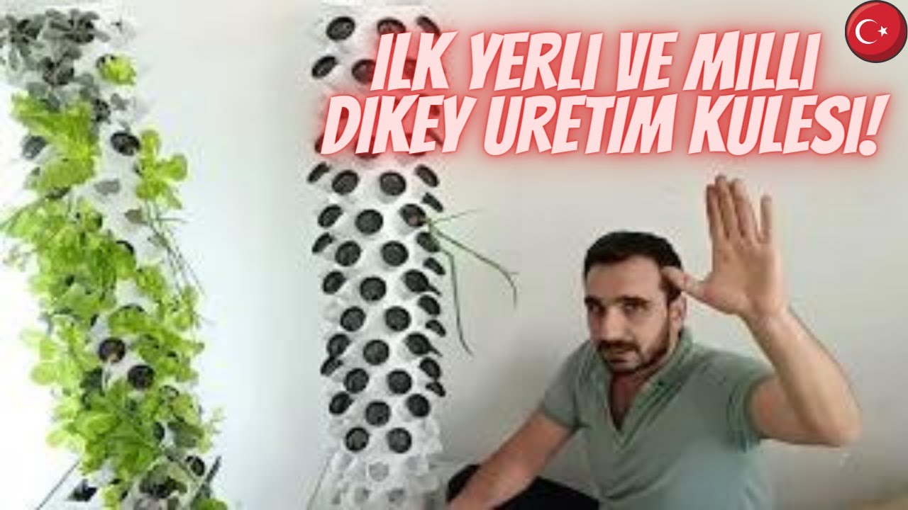DİKEY TOPRAKSIZ TARIM KULESİ  yerli ve milli sistemimiz.  #topraksıztarım #hydroponics #hidroponik