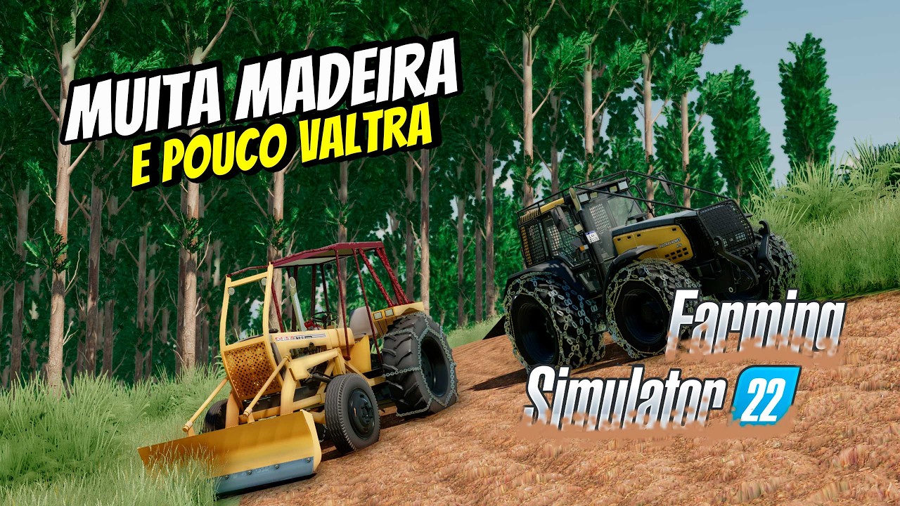 AO VIVO | MUITA MADEIRA e POUCO VALTRA no MAPA AGRONOPOLIS 2 | FARMING SIMULATOR 22