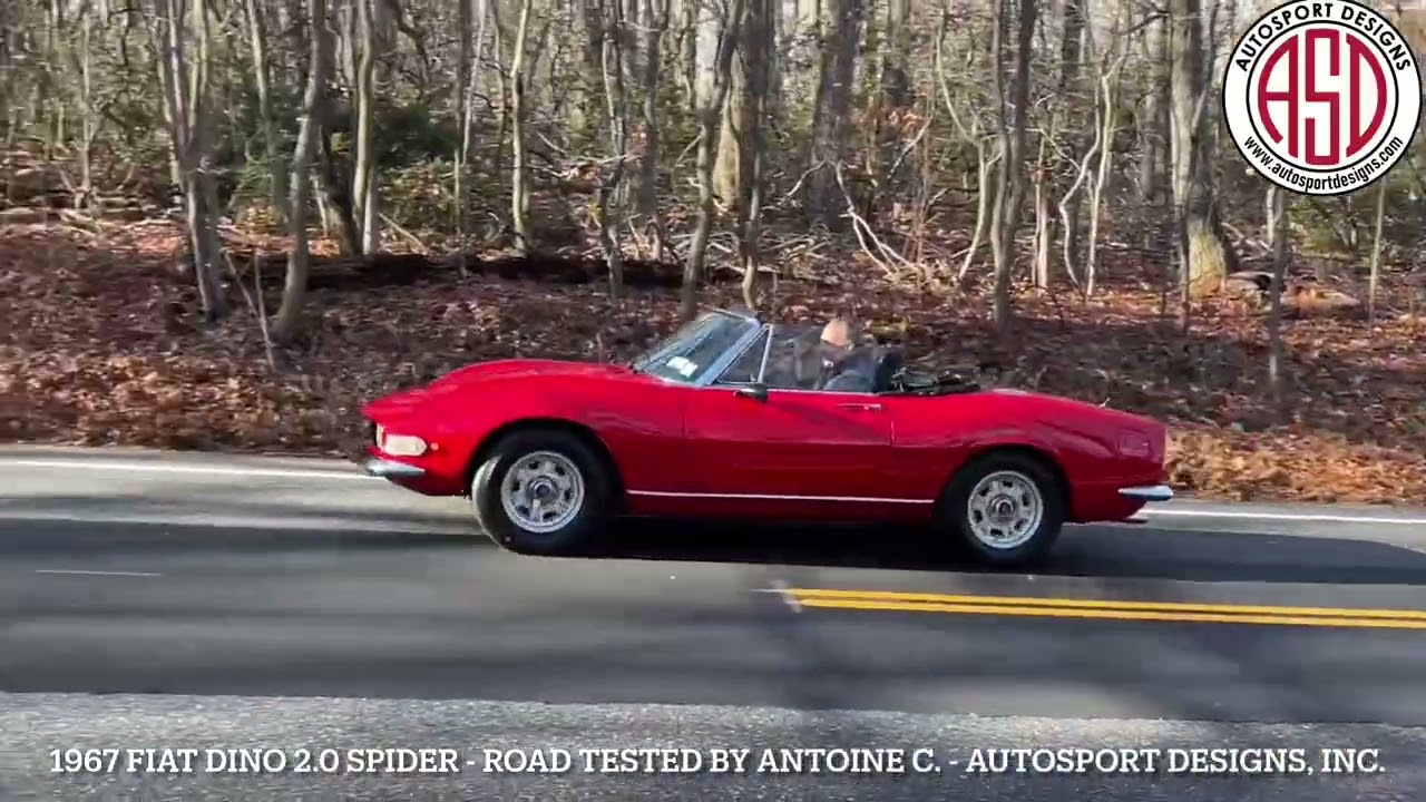 Fiat Dino 2.0 Spider 1967 года — дорожные испытания, проведенные Антуаном С. — Autosport Designs,...