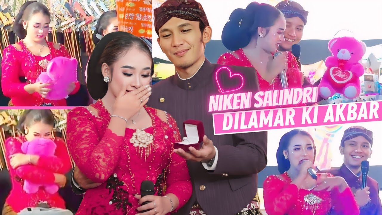 Moment Mahal Niken Salindri Dilamar Ki Akbar Diatas Panggung. Reaksi Niken Salindri Jadi Sorotan.