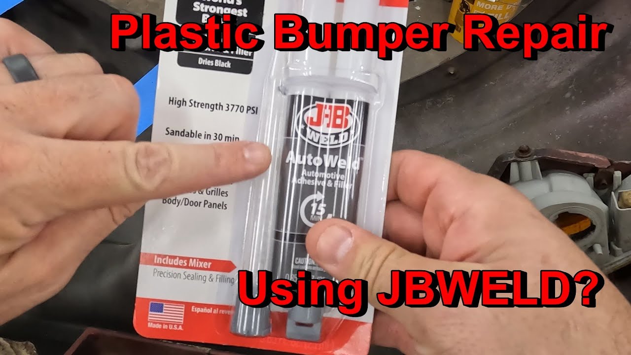 Использование JBWELD для окончательного ремонта треснувшего бампера на Firebird