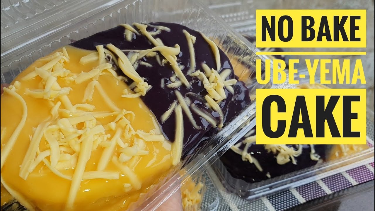 No Bake Ube Yema Cake | 2n1 cake | No oven cake | Chiffon cake (Steamed Cake)