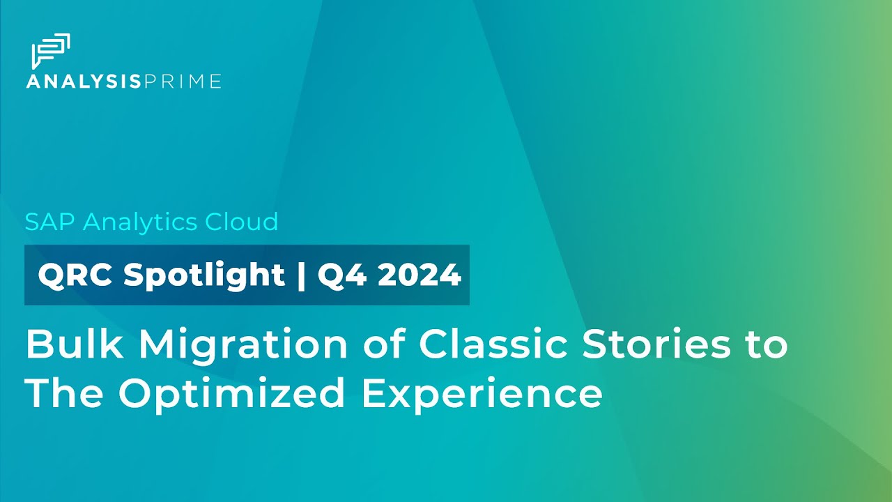 Bulk Migration of Classic Stories to the Optimized Experience
