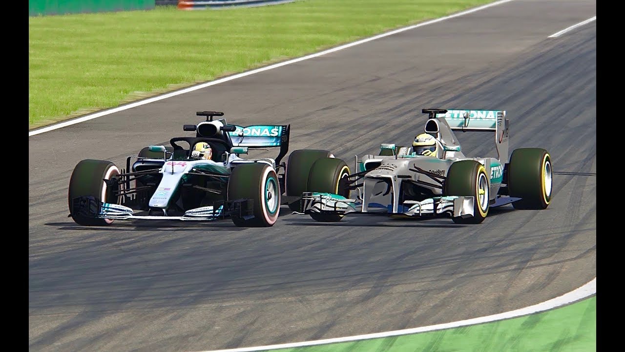 Mercedes F1 2018 vs Mercedes F1 2013 - Monza