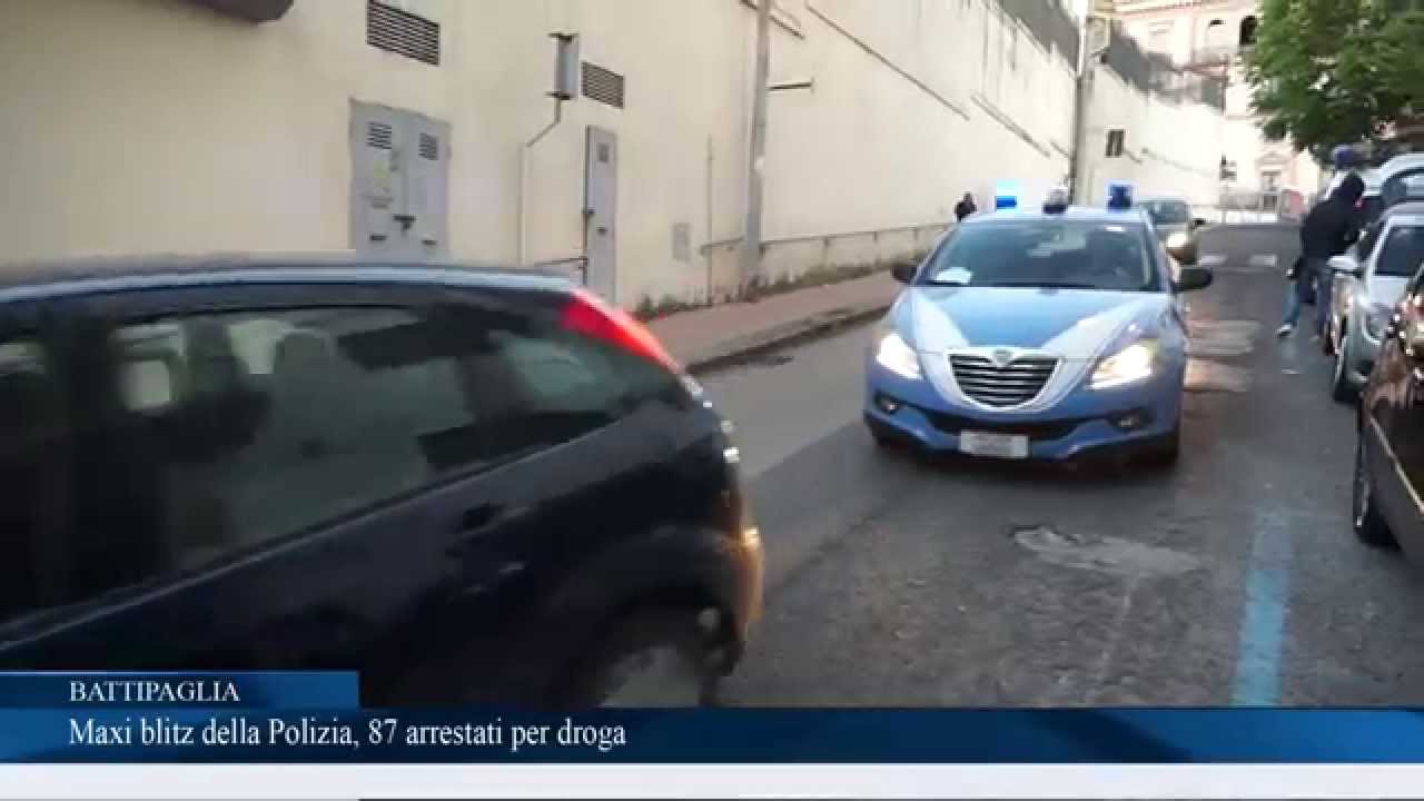 Maxi blitz della Polizia, 87 arrestati per droga
