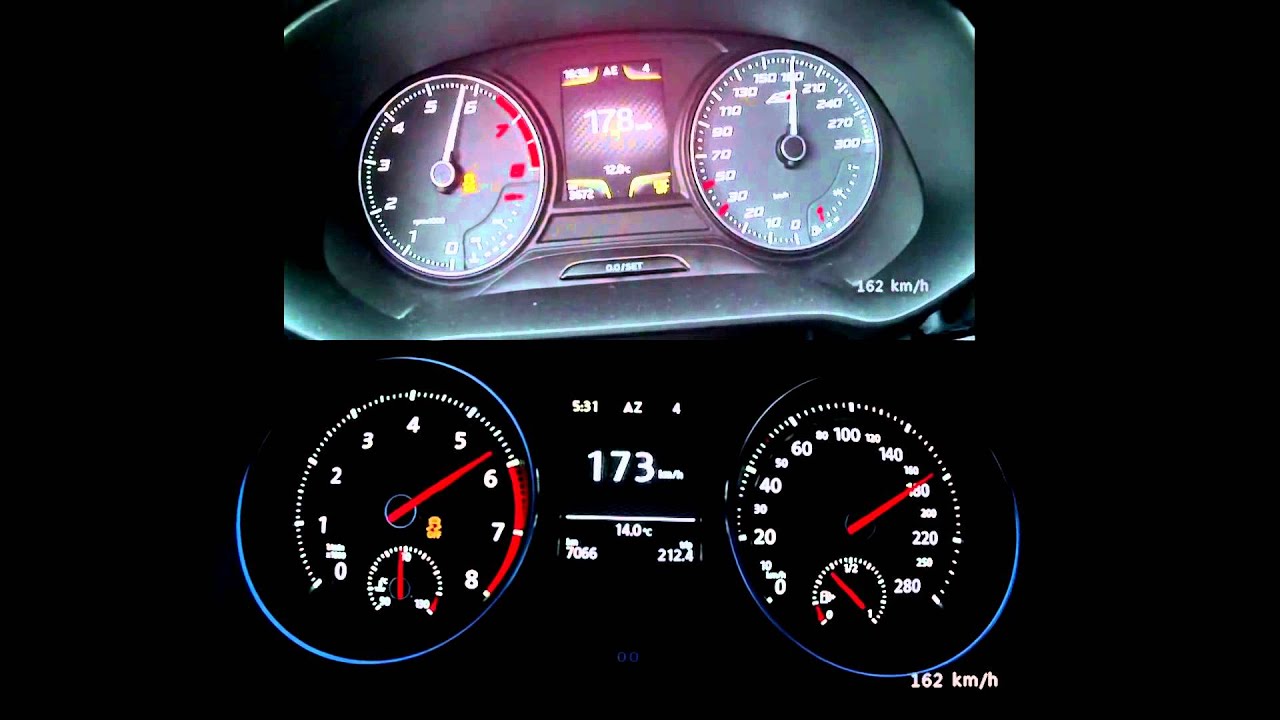 Seat leon cupra vs golf gti 7 performance 0-250km/h