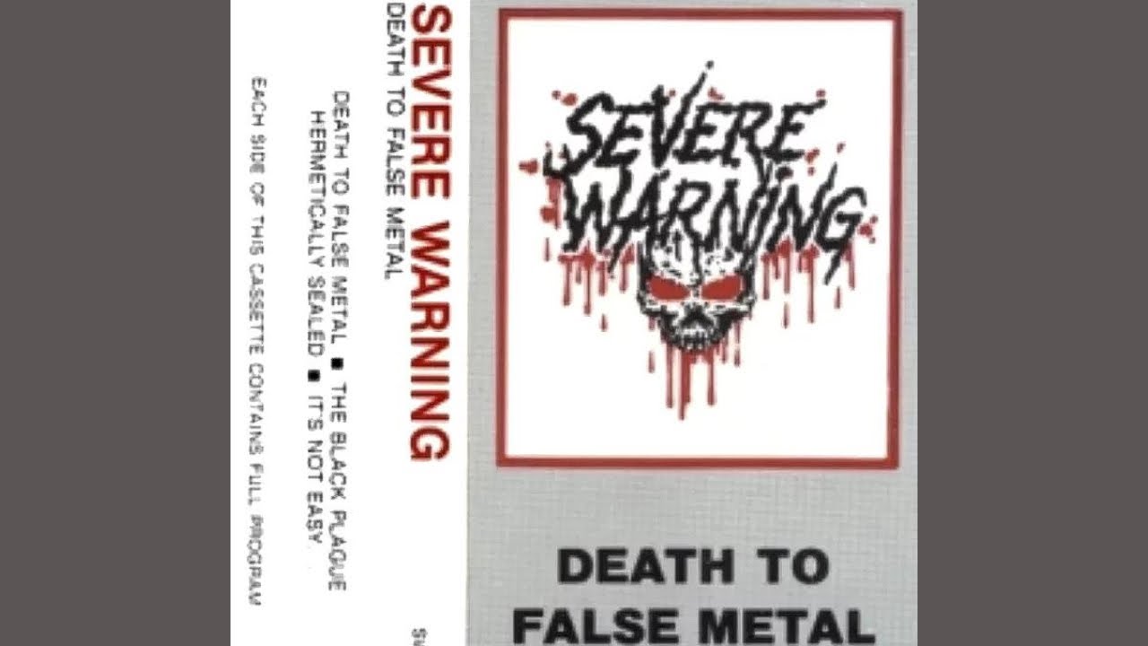 Severe Warning - Death To False Metal (1987)