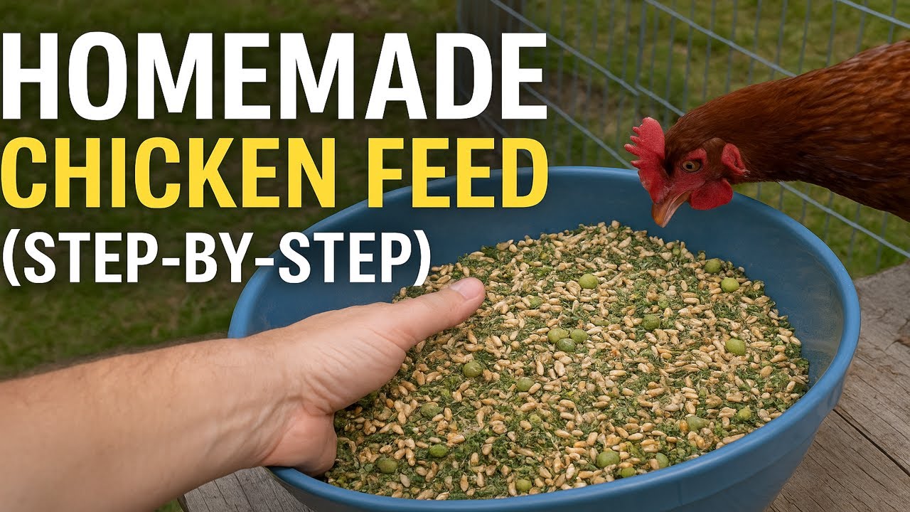 How I Make Homemade Chicken Feed They Go Crazy For (With Vitamins, Herbs & Love)