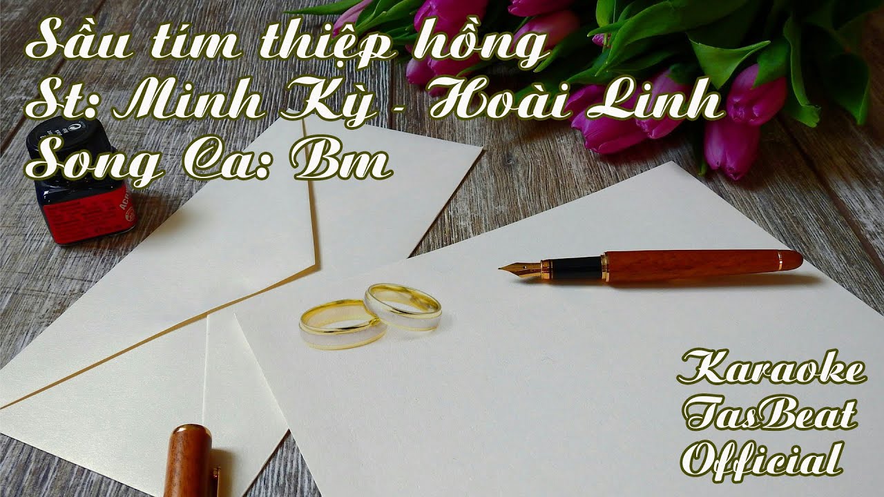 Karaoke Sầu T&iacute;m Thiệp Hồng Song Ca | TAS BEAT