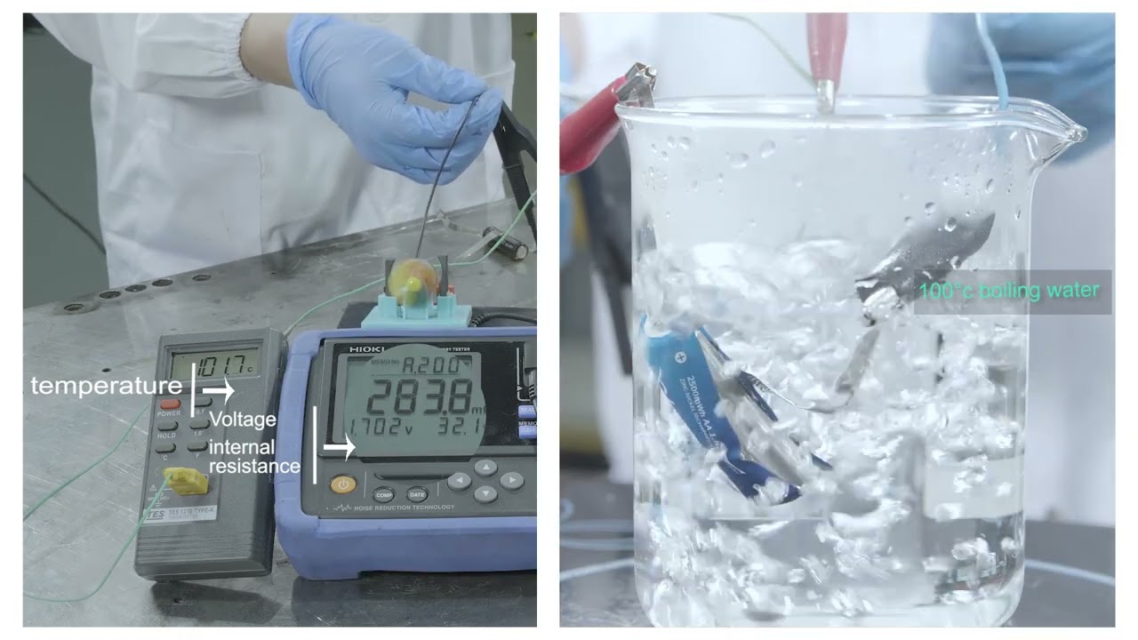 High temperature experiment of Zinc Nickel battery