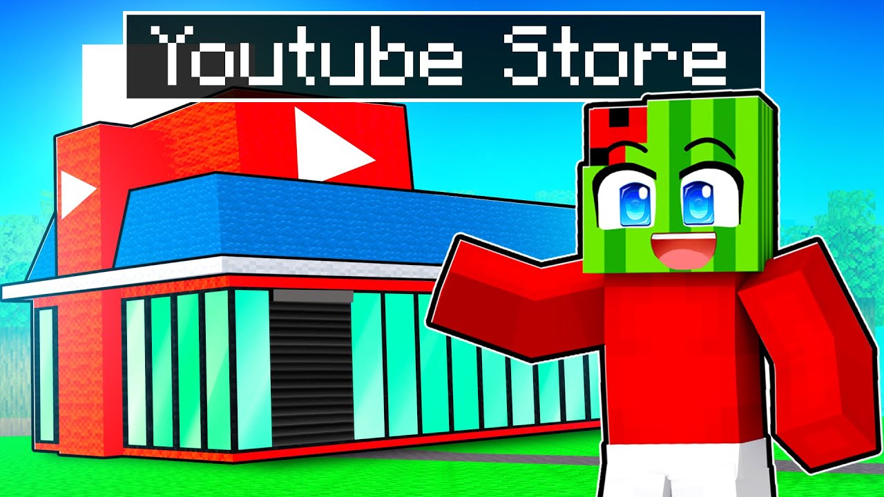 I Opened a YOUTUBER STORE in Minecraft!