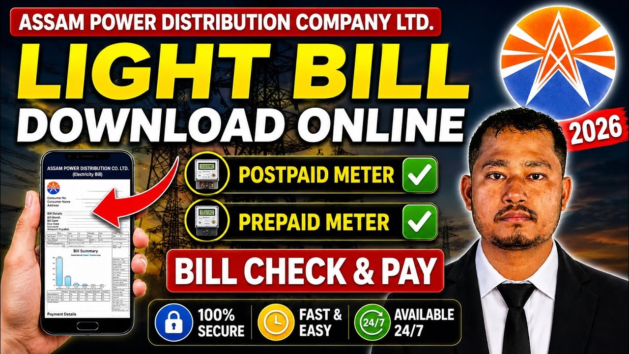 How to use MyBijulee app | Light bill download Assam | apdcl Smart meter balance check & recharge.