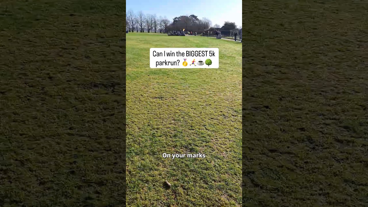 Can I WIN the UKs biggest parkrun?🏃&zwj;♂️🌳👀 #bushypark #parkrun