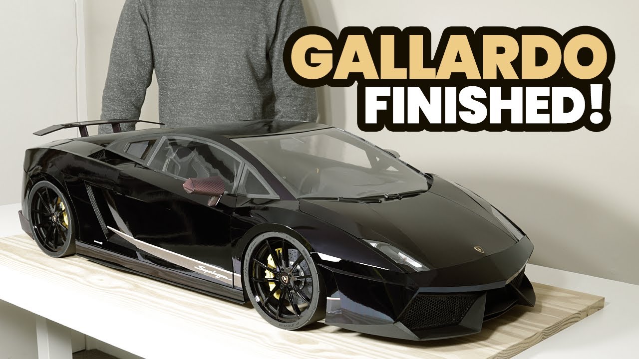 Scratch Built 1:4 Scale Lamborghini Gallardo is Finished: Several Years of work and 3,316 parts