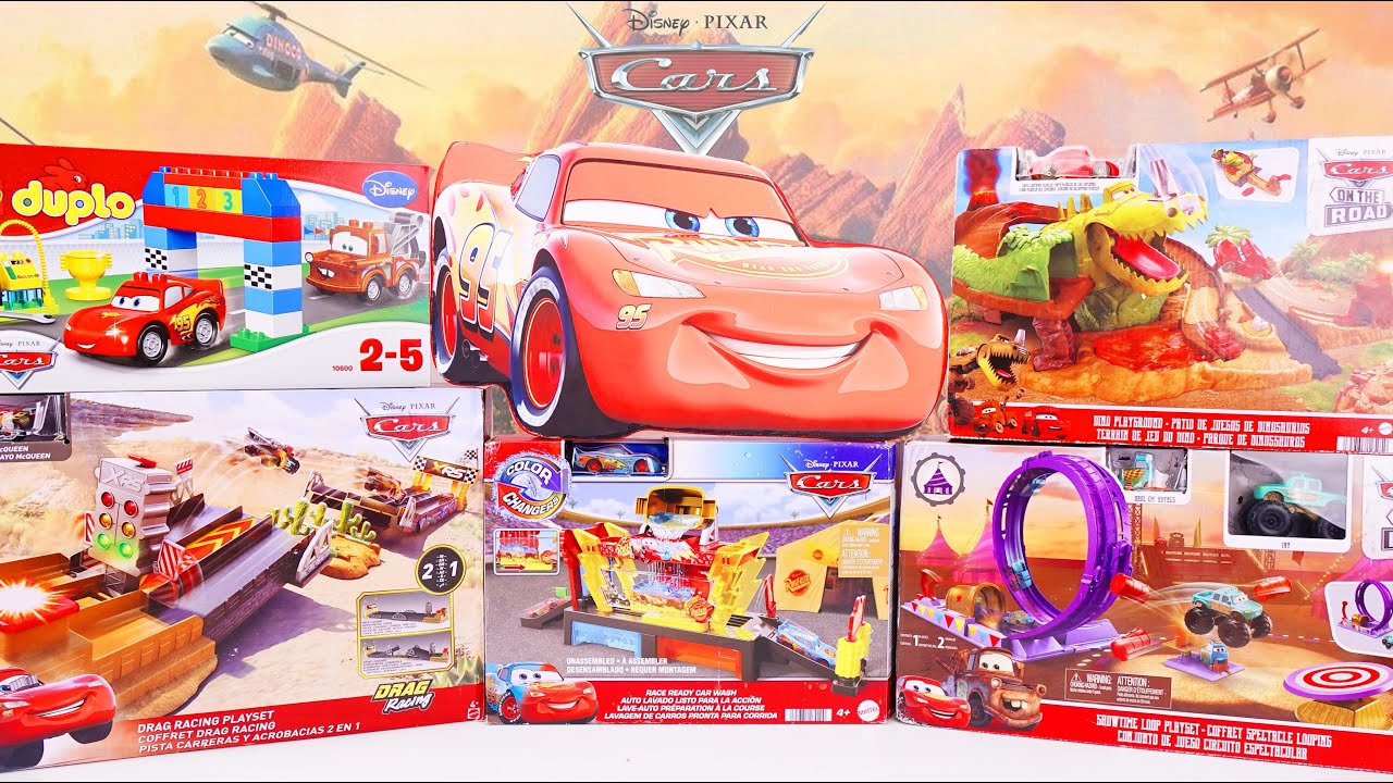 Disney Pixar Cars Toys Unboxing Review | Mattel Disney Pixar Cars Color Changers Car Wash Playset