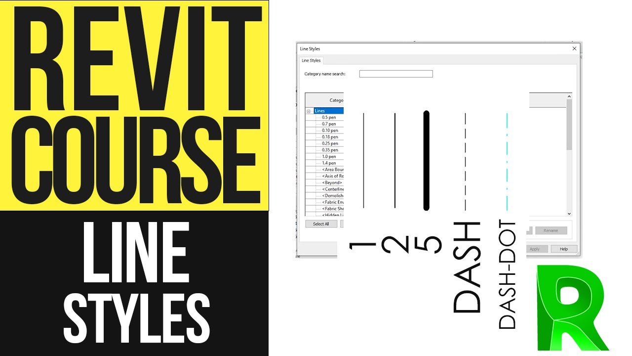 Учебное пособие по весу и стилям линий в Revit | Расширенный курс Revit 06