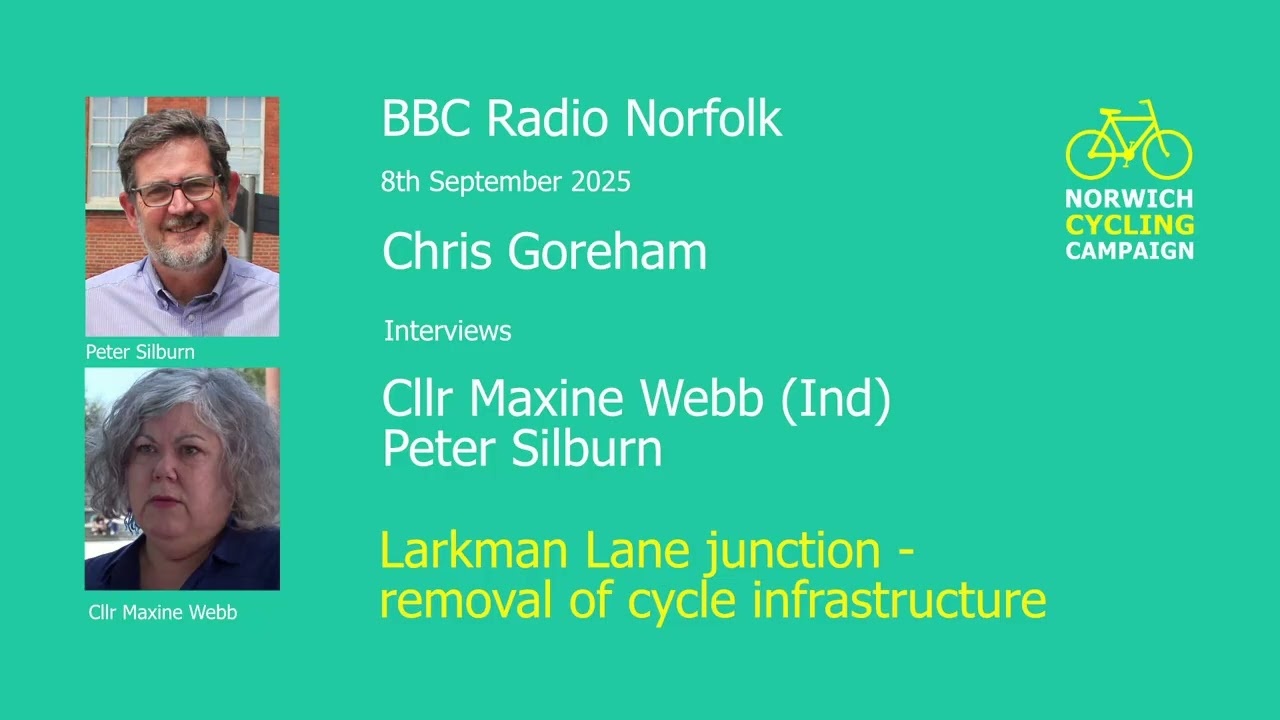 Cllr Maxine Webb and Peter Silburn - Larkman Lane crossing