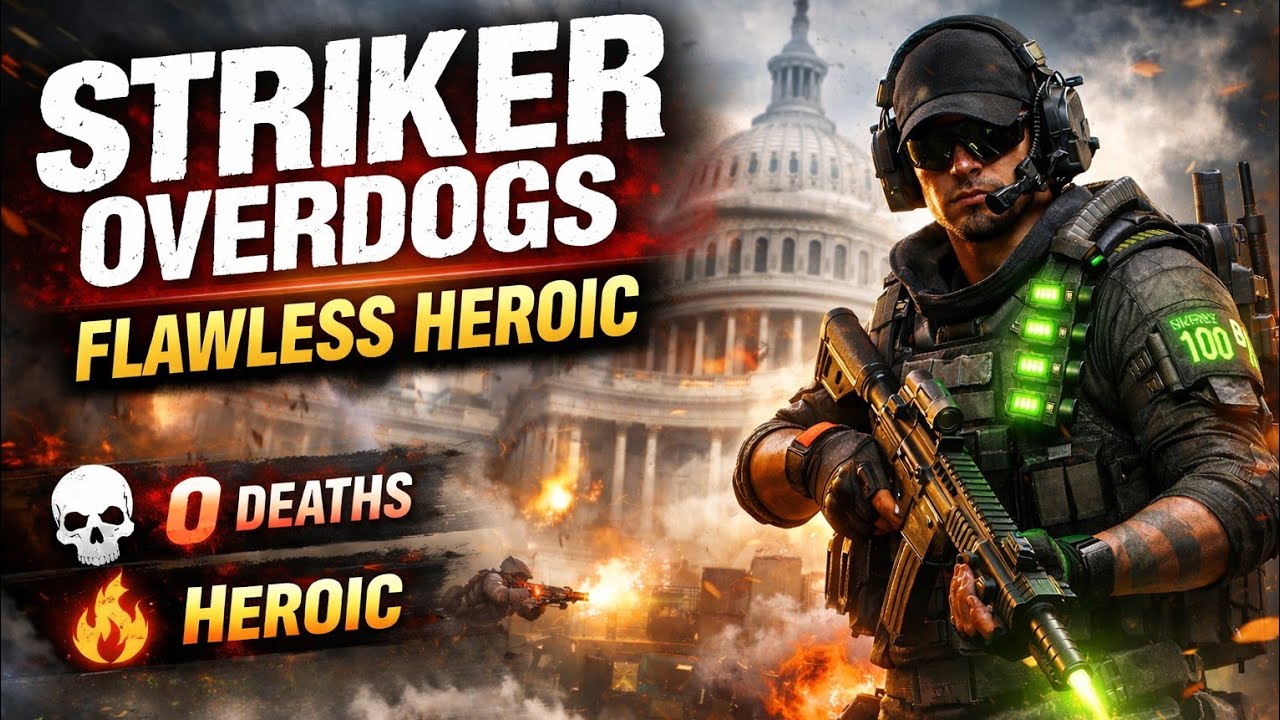 The Division 2 | This All Red Striker Overdogs Build DESTROYS (Flawless Capitol Run)