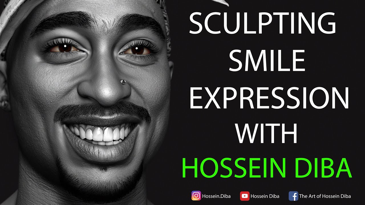 Создание сцен улыбки в Zbrush с Хоссейном Дибой.