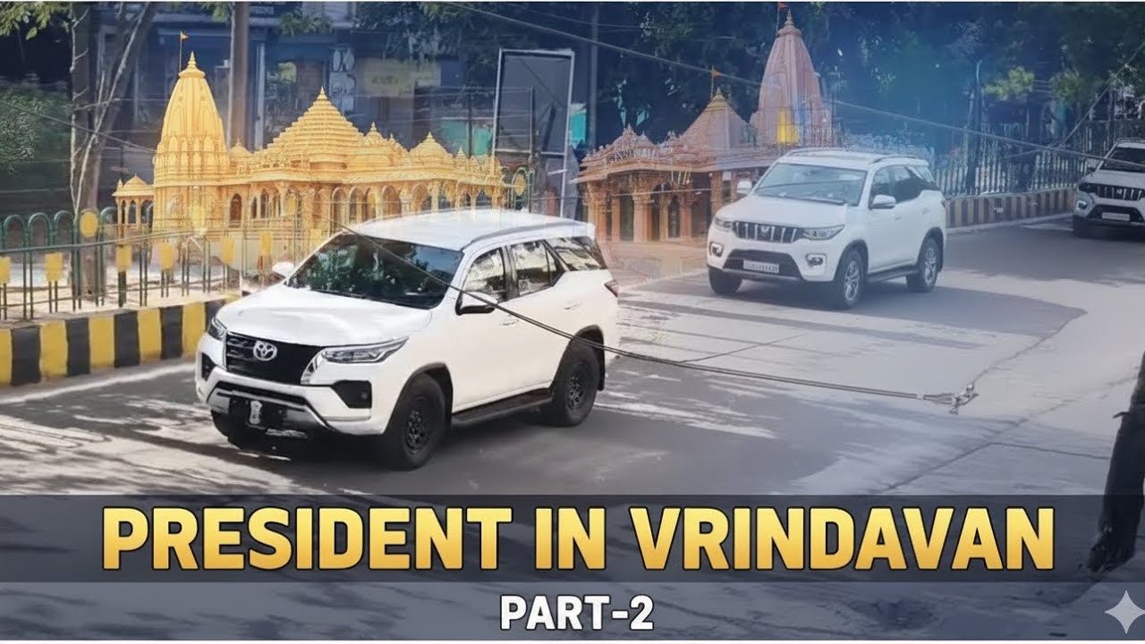 President Visits Vrindavan Dham | Darshan of Premanand Ji Maharaj with Heavy Security