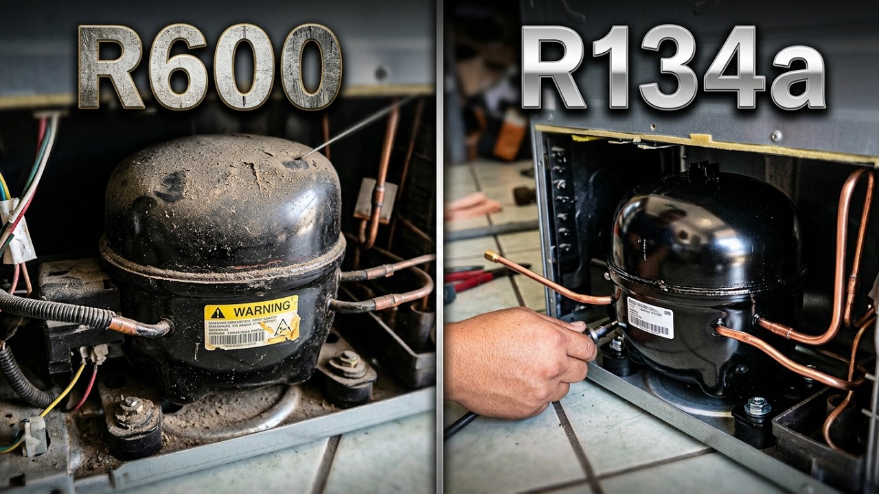 cambio de compresor r600 a r134a