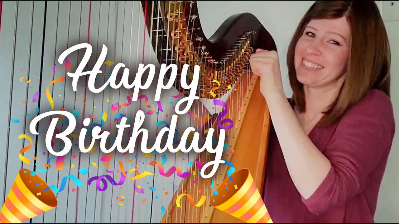 Happy Birthday (Harp Cover) + Lever & Pedal Harp Sheet Music