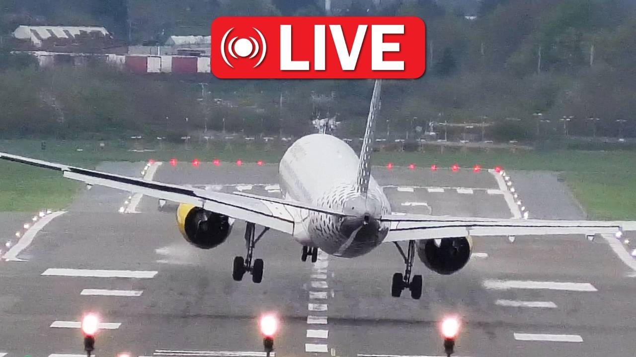 BLUSTERY CROSSWIND BHX ACTION - Birmingham Airport LIVE 4th Sept 2026