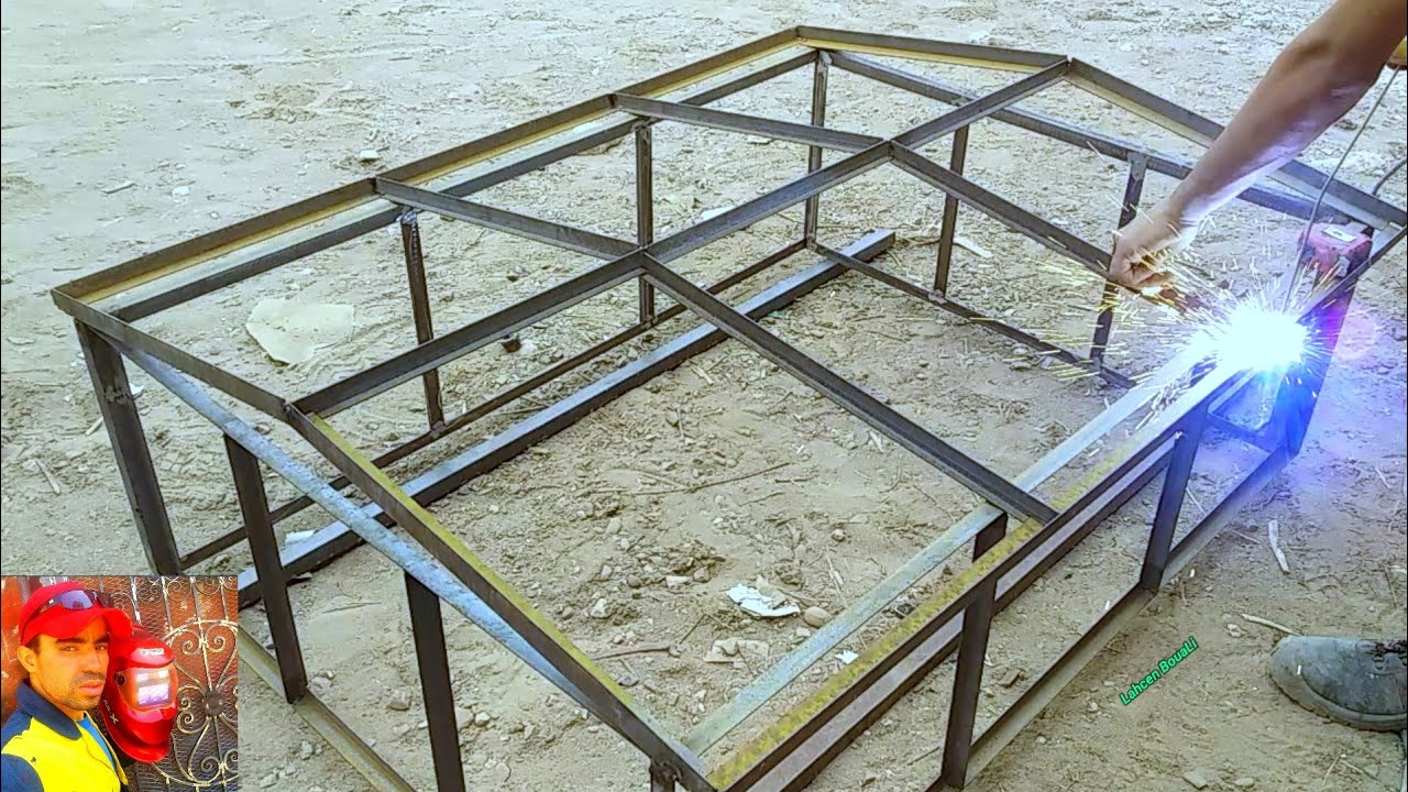 طريقة صنع ضواية الحديد بطريقة سهلا ( للمبتدئين ) How to make an easy iron roof (for beginners)