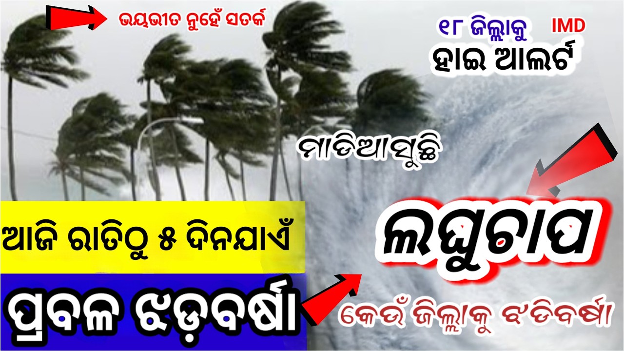 Odisha Rain Update, Another big wd rain fron 05 Jan, heavy rainfall alert, Odisha cyclone update