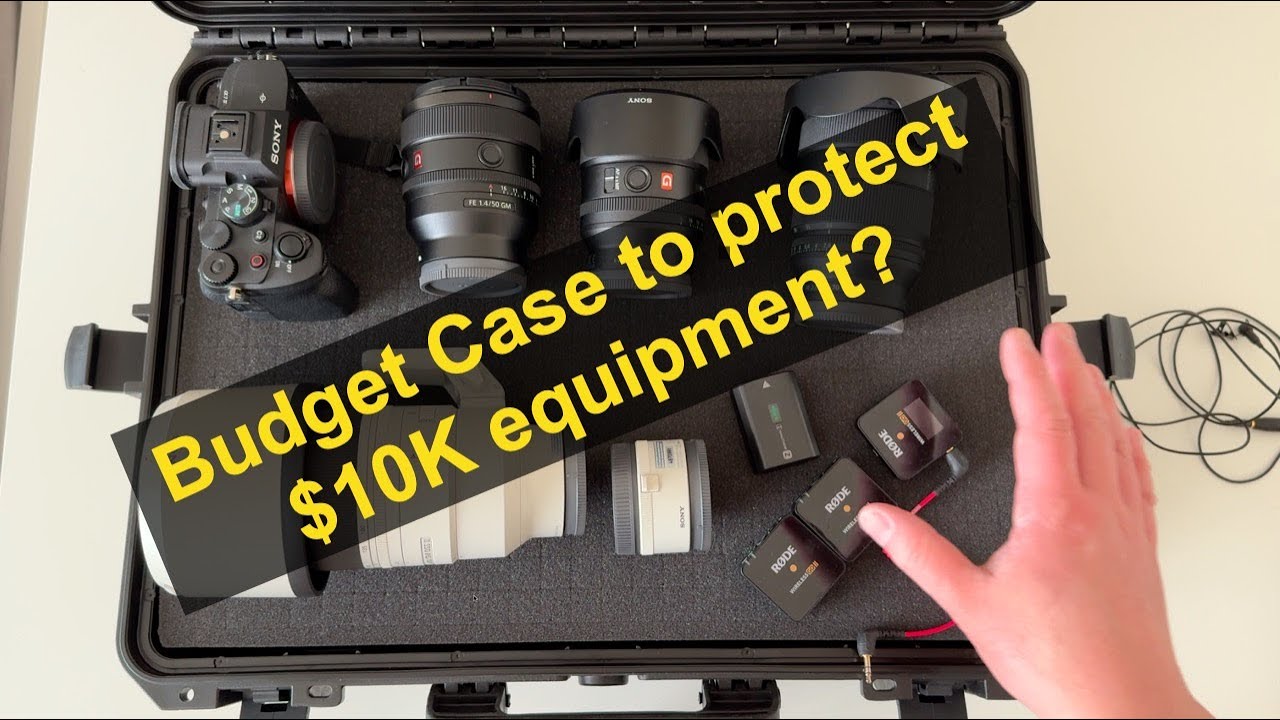 $10,000 camera gear protected in a $130 hard case found in a hardware store.