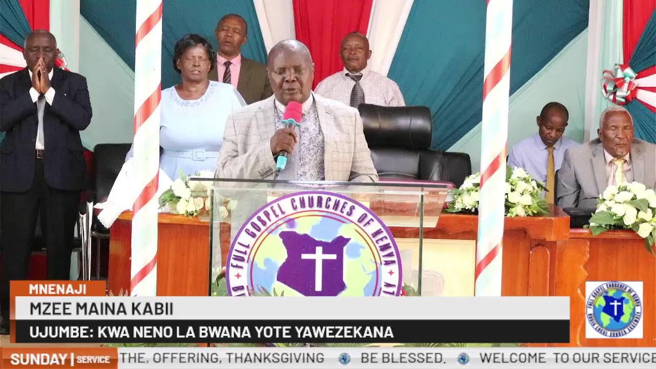 WELCOME TO OUR KISWAHILI SUNDAY SERVICE