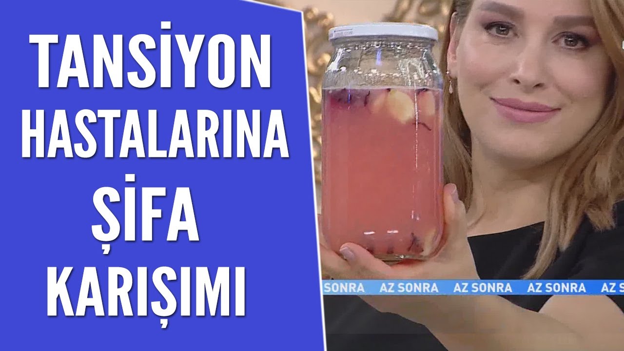 Tansiyon hastaları için şifa karışımı...