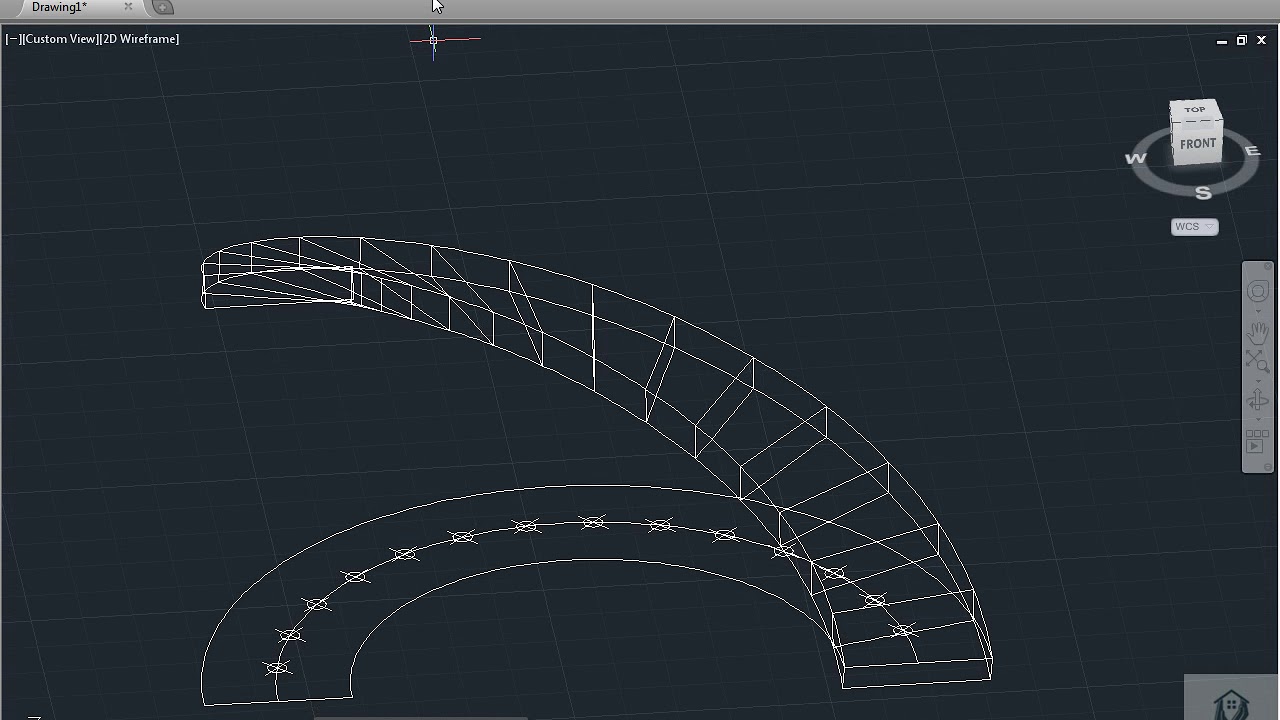 AutoCAD - Curve Stair