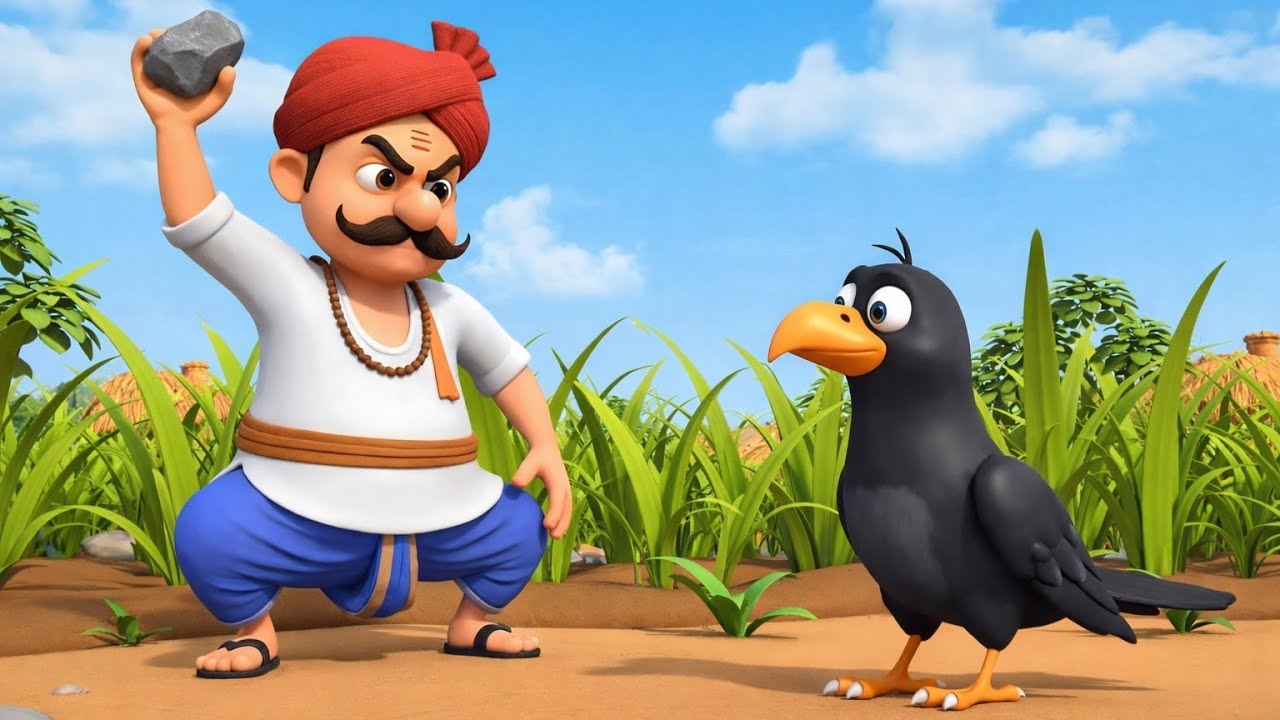 किसान और कौवे की कहानी | cartoon Story in Hindi