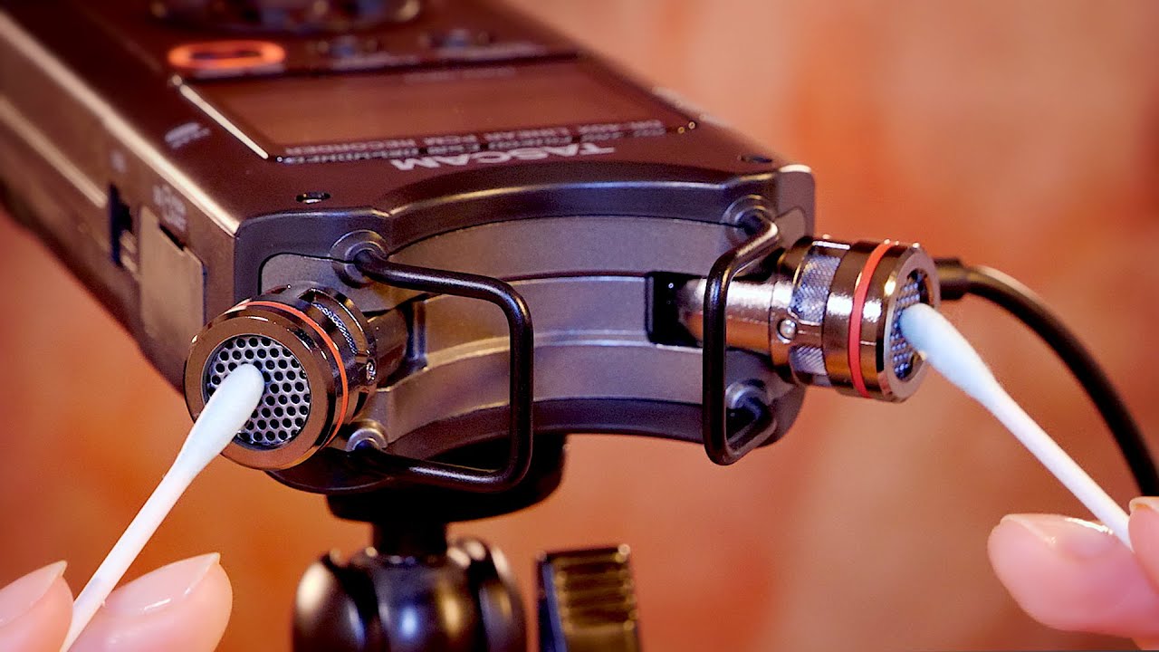 ASMR Most Tingly Ear Сleaning👂 TASCAM DR-40X / Whispering