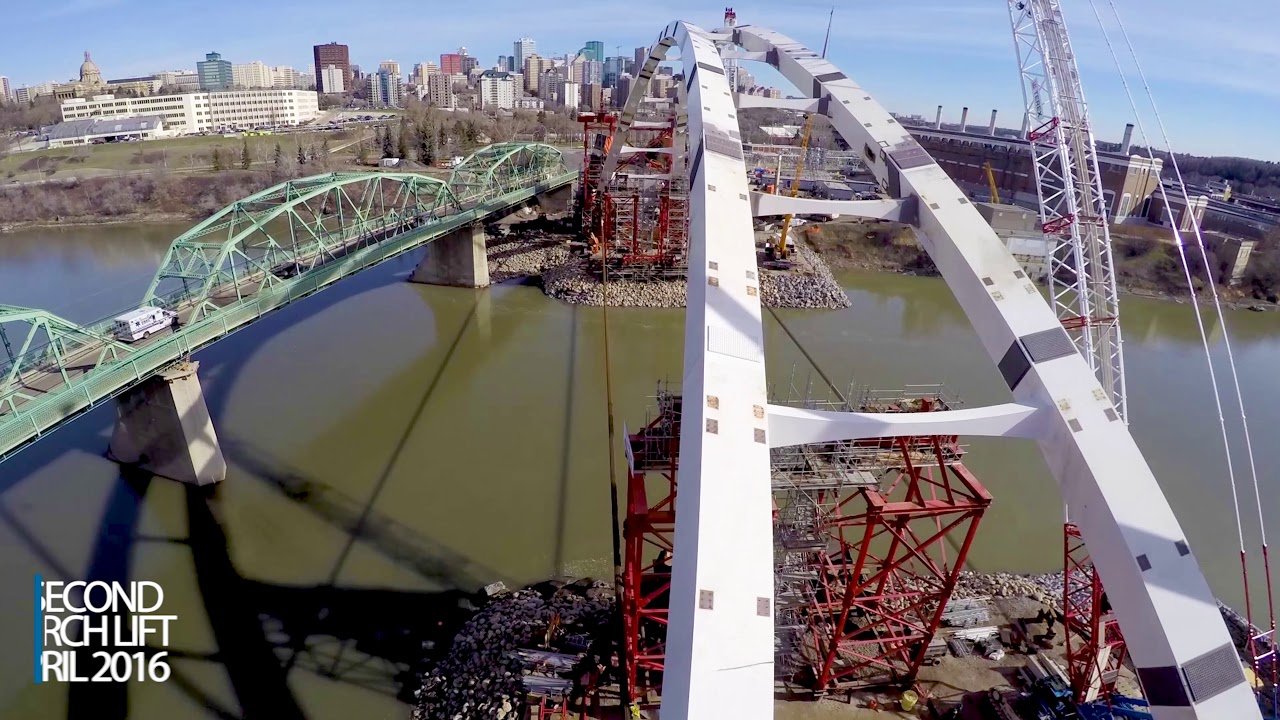 Constructing the Walterdale Bridge