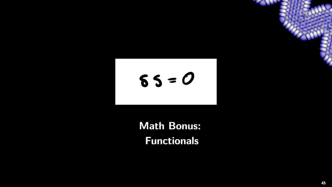 Math Bonus: Functional Derivatives