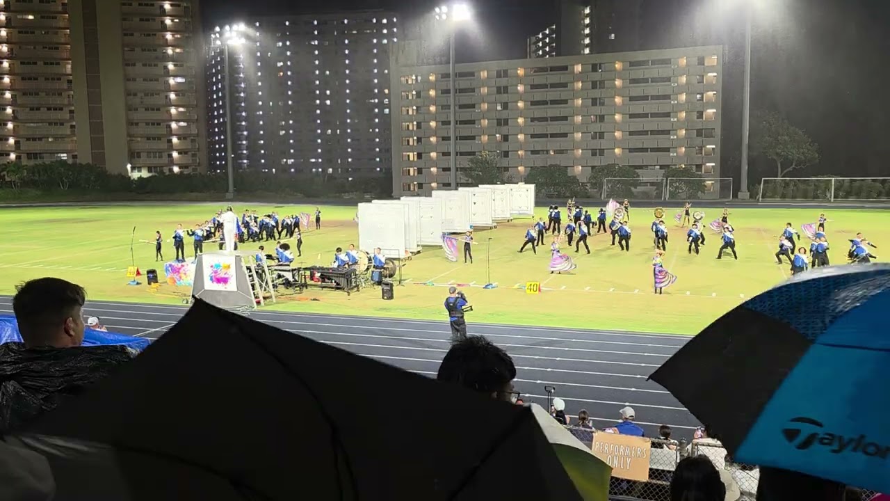 Kailua HS Marching Band at Moanalua HS Menehune Classic Oct. 18. 2025