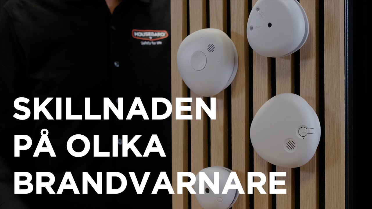Vilka olika typer av brandvarnare finns det?