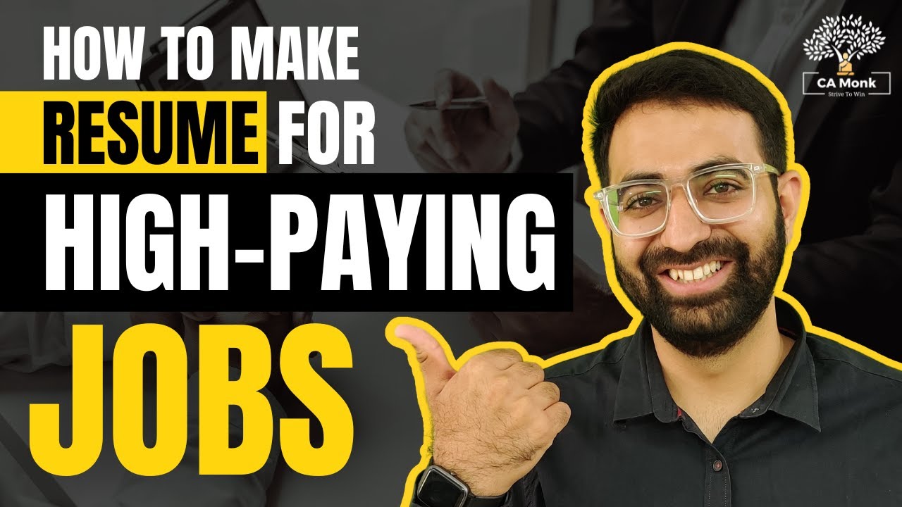 How To Prepare Resume for Job Interview || Resume for CA Fresher || Resume for CA Job Interview