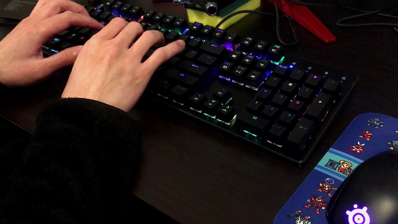 ASMR 茶軸キーボード タイピング音