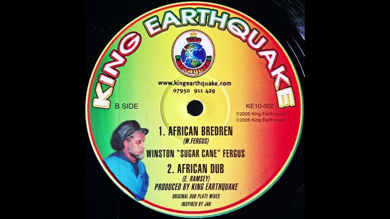 Winston "Sugar Cane" Fergus - African Bedren & Dub (King Earthquake 10" 2005)