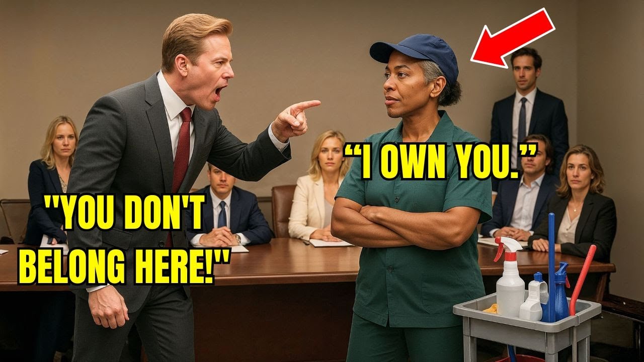 Old Black Janitor Enters Meeting&mdash;They Laughed Until She Shut the Entire Company Down Instantly