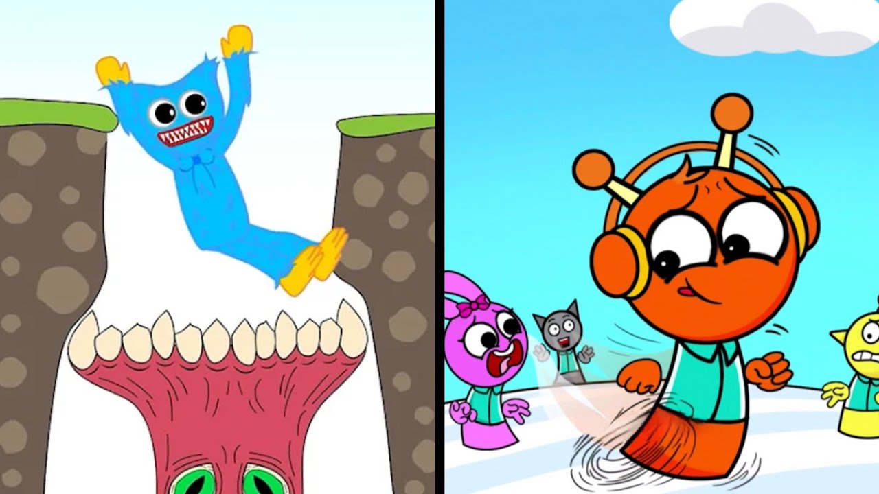 Hugy's Funny Animated Story Vs Spranky Run 🧟🤬👹🌞 Max All Levels Android iOS Gameplay Ep 1079