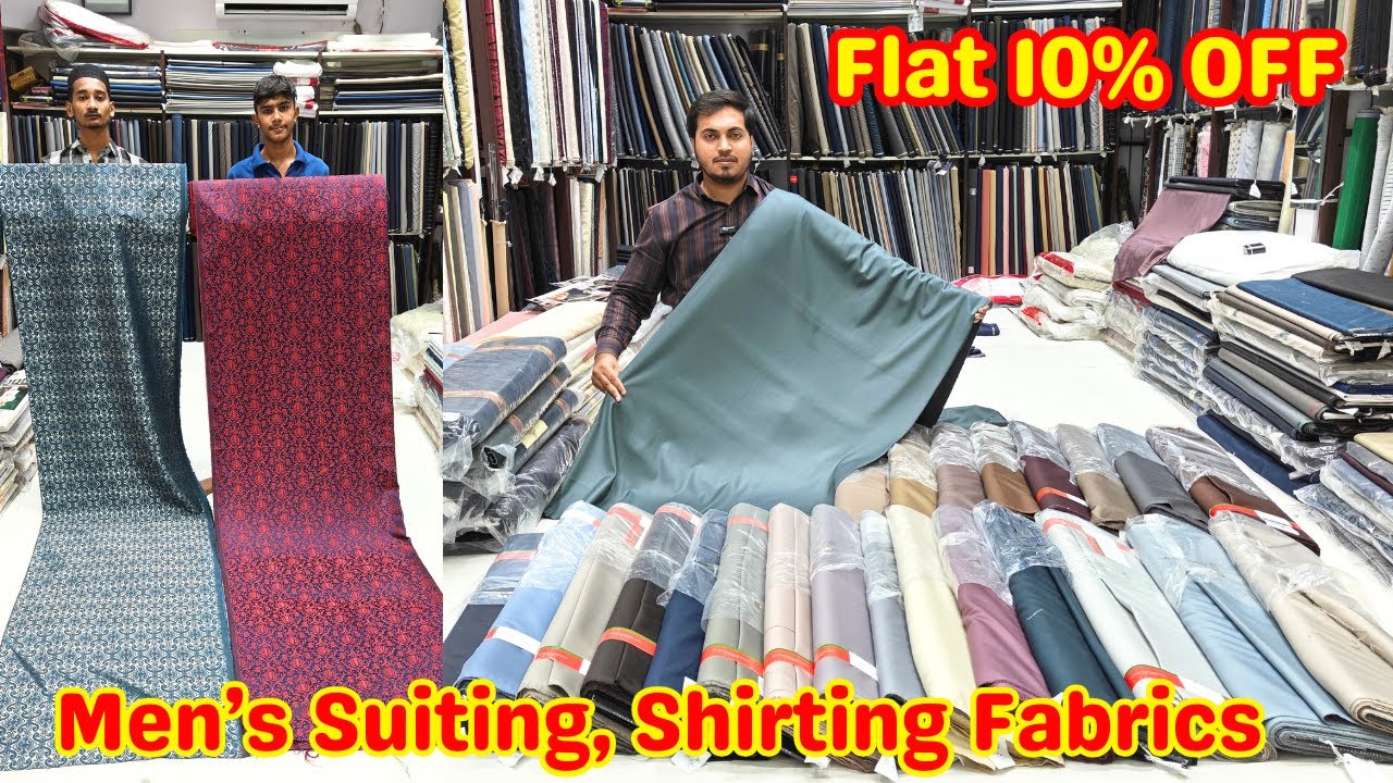 Branded Menswear 100% Pure Lenin Suiting, Shirting On Flat 10% OFF Wholesale Retail Fancy Fabrics