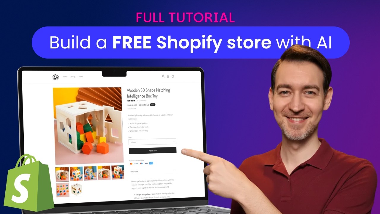 Build a FREE Shopify Store in 4 Minutes with CreateMyStore.ai (Full Tutorial)