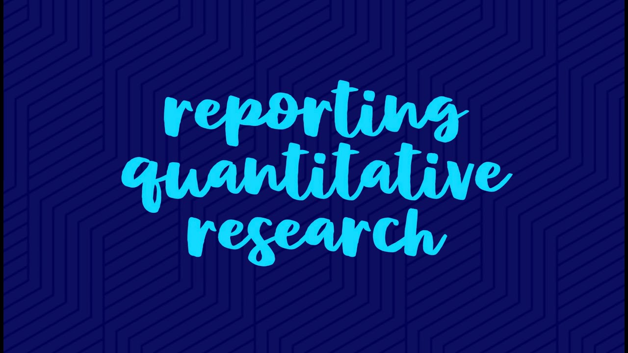 10 Reporting Standards for Quantitative Research